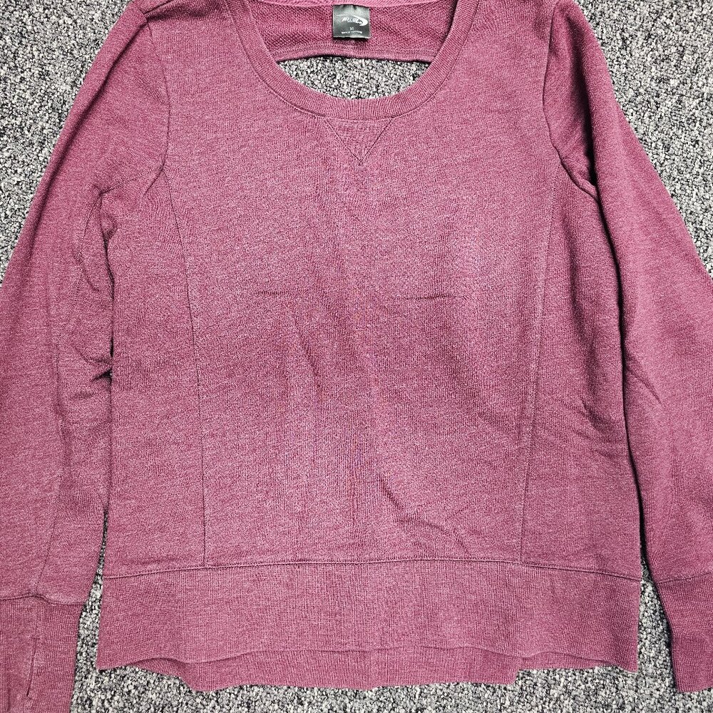 BOGO OFFER🎀  BMTA Sport- Plum/Burgundy Crew Sweatshirt with back cutout- Size M